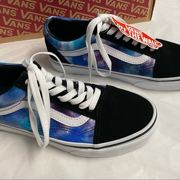 NEW VANS Old Skool/School Galaxy Stars Blue & Black size 6W 4.5M 🌌💫 - Picture 4 of 9